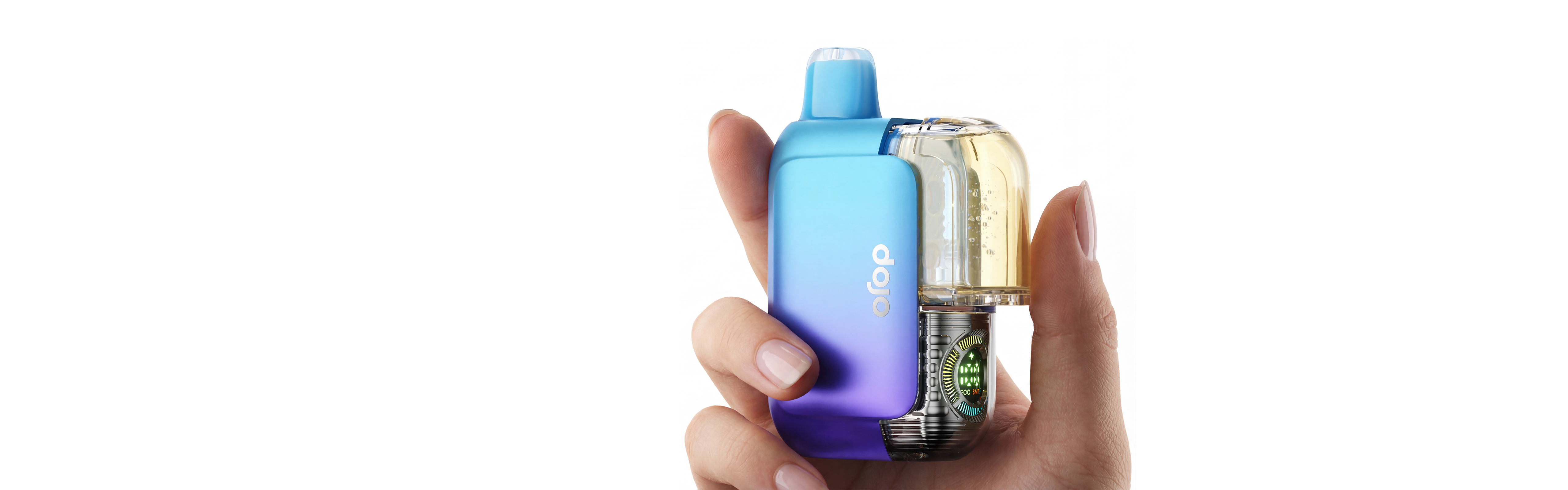 DOJO PUREX 60K homepage banner featuring the world's first INSTA-JUICED™ technology